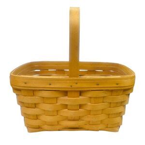 Vintage 1999 Longaberger Handwoven Basket - 7.75” x 6” x 5”